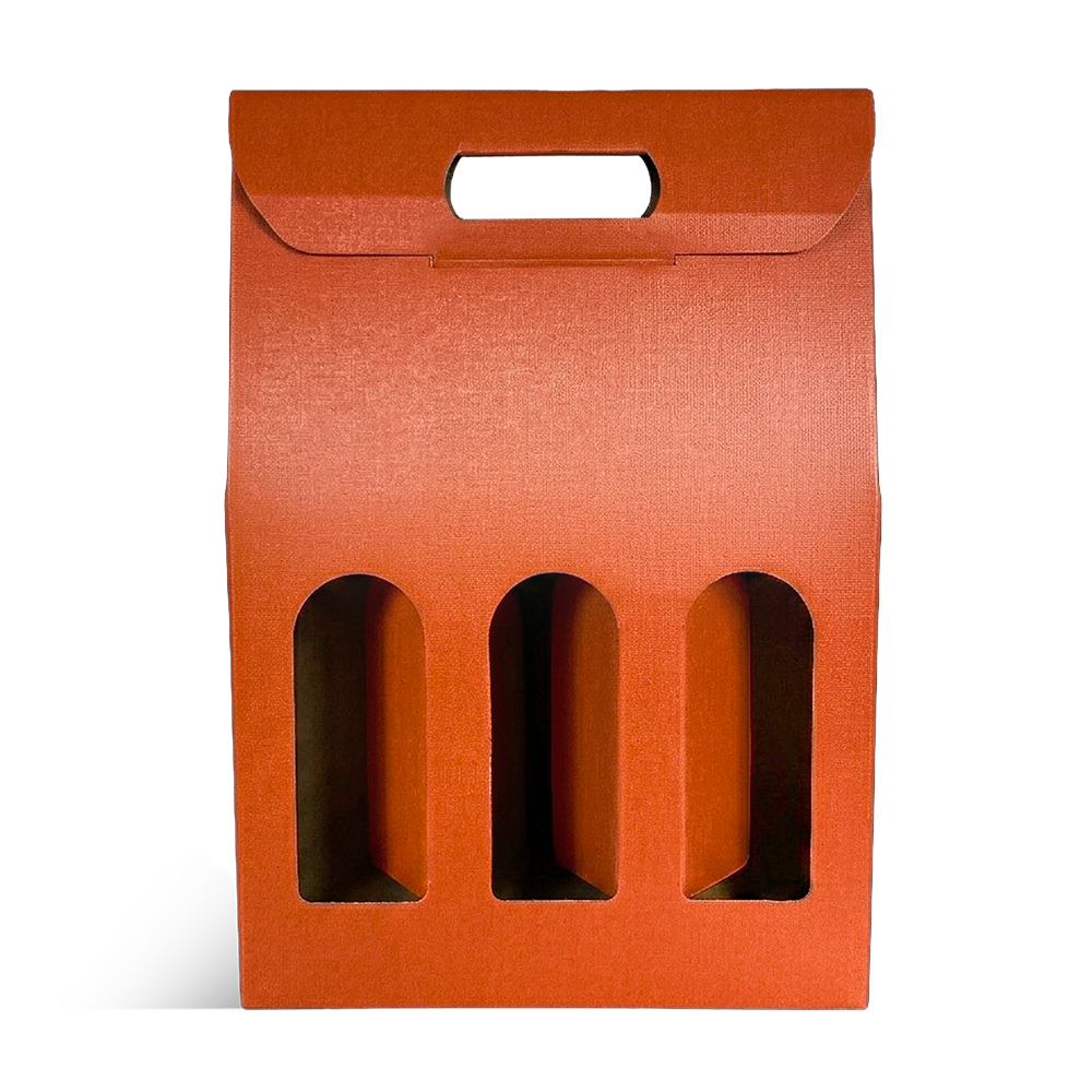 VALISETTE 3 BOUTEILLES ORANGE