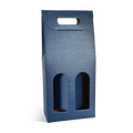 VALISETTE 2 BOUTEILLES BLEU FONCE