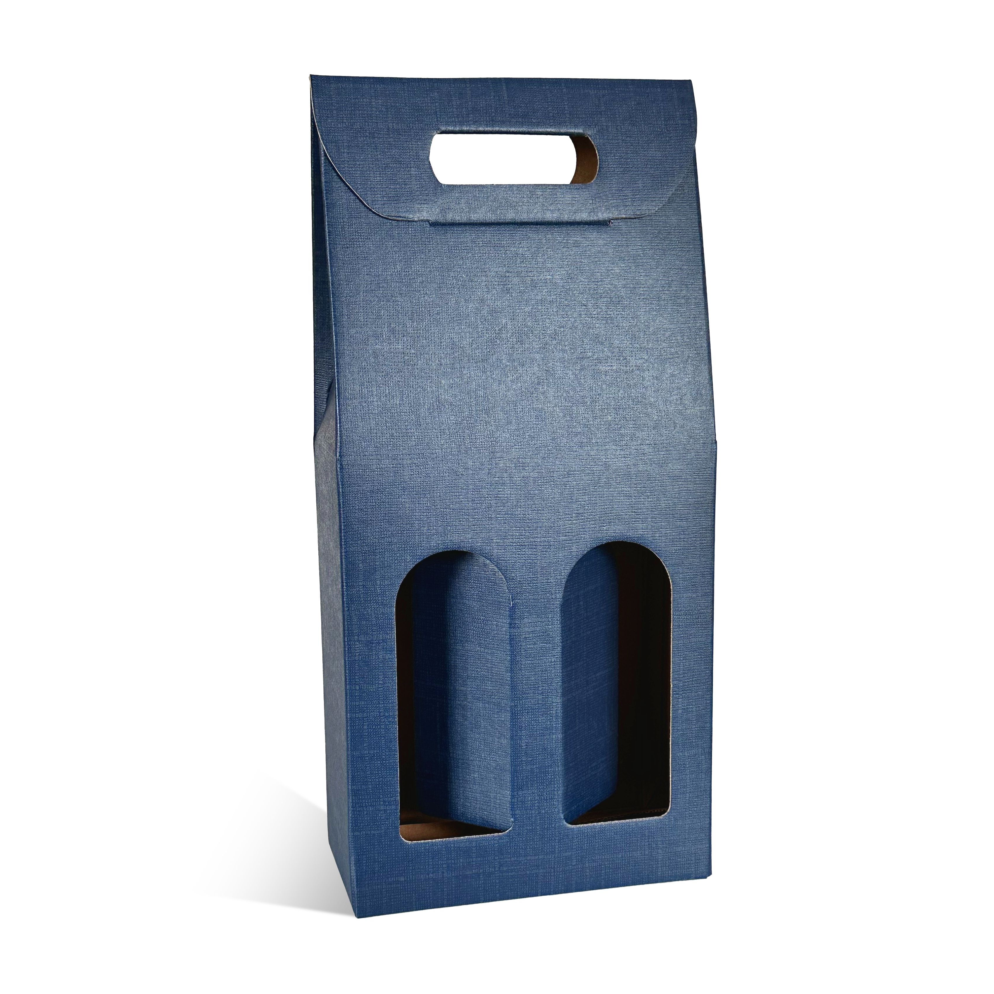 VALISETTE 2 BOUTEILLES BLEU FONCE