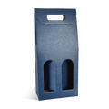 VALISETTE 2 BOUTEILLES BLEU FONCE