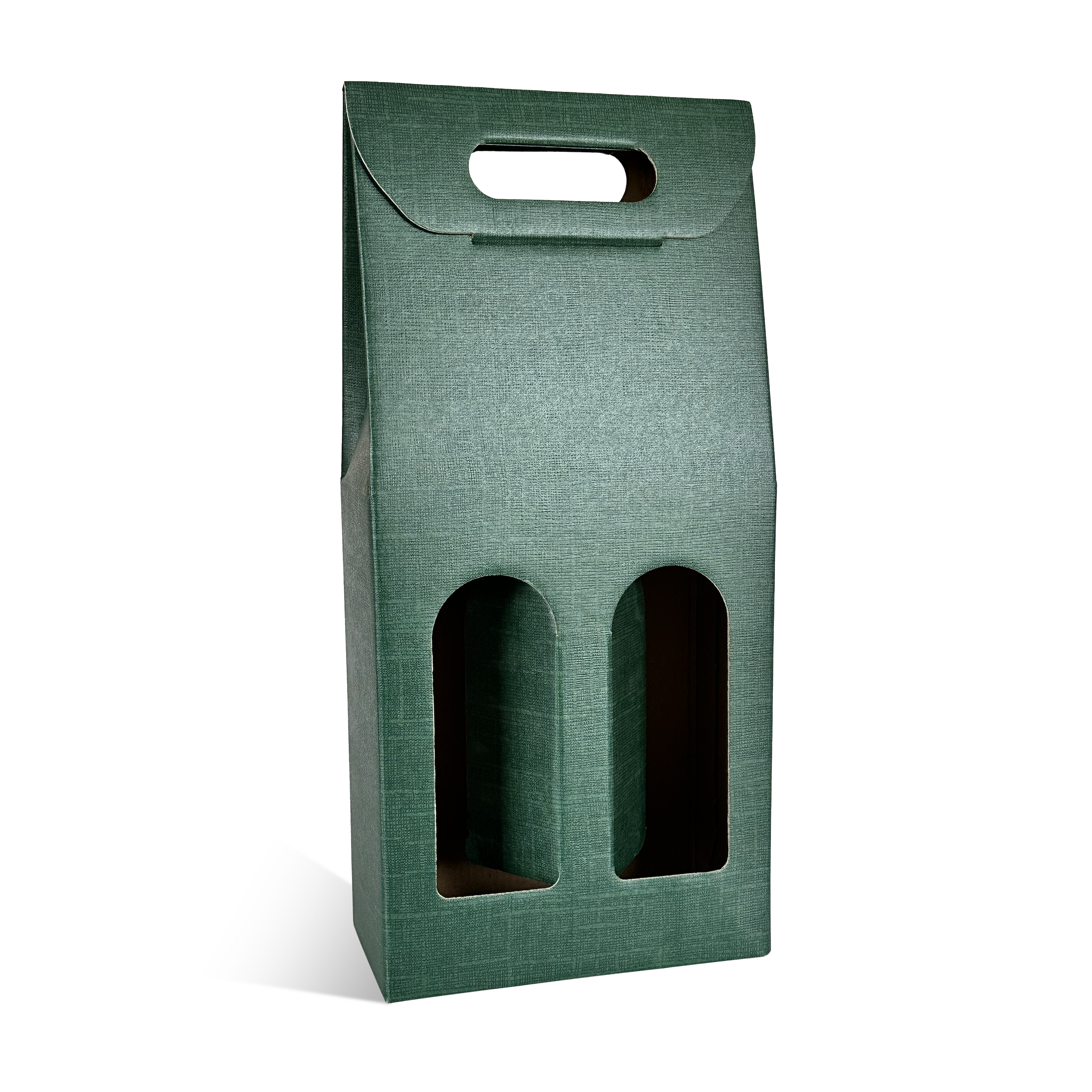 VALISETTE 2 BOUTEILLES VERT + FENETRE