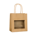 SAC CARAFE KRAFT AVEC FENÊTRE PETIT FORMAT