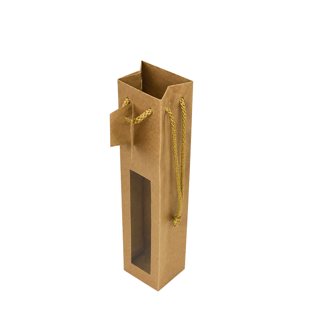 SAC 1/2 BOUTEILLE KRAFT NATUREL + FENETRE