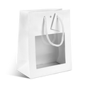 SAC CARAFE BLANC MAT AVEC FENÊTRE
