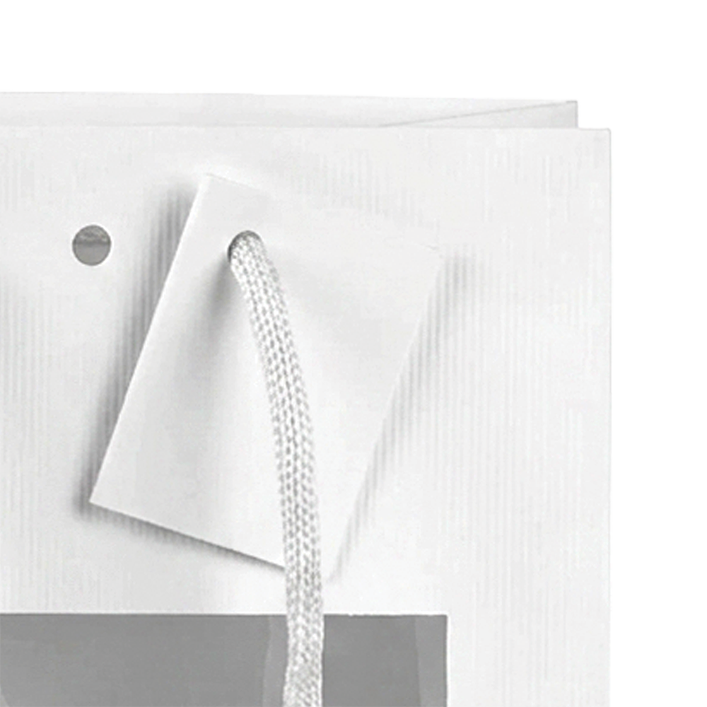 SAC CARAFE BLANC MAT AVEC FENÊTRE