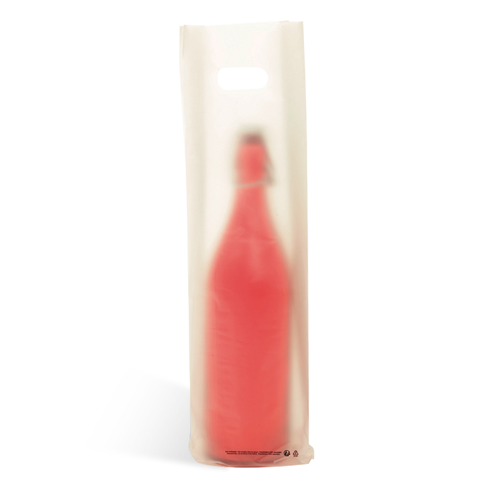 SAC PLASTIQUE 1 BOUTEILLE GIVRÉ