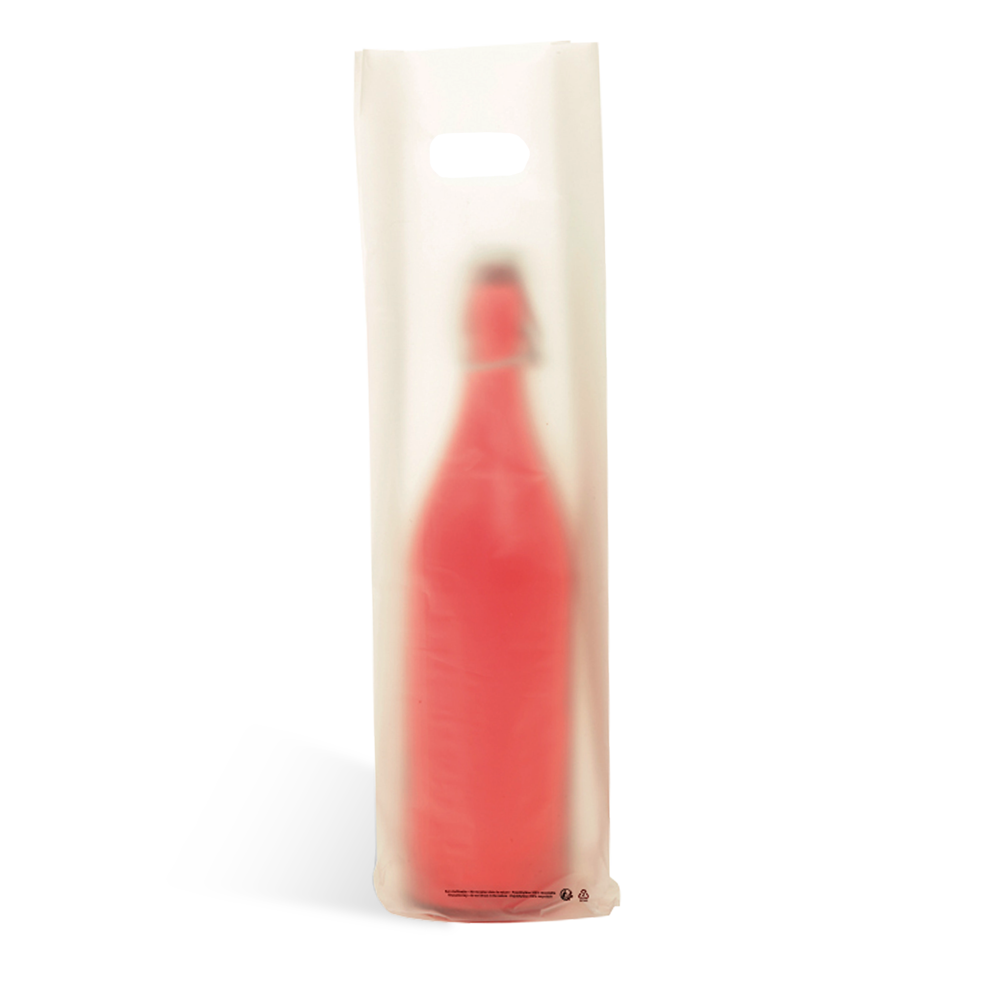 SAC PLASTIQUE 1 BOUTEILLE GIVRÉ
