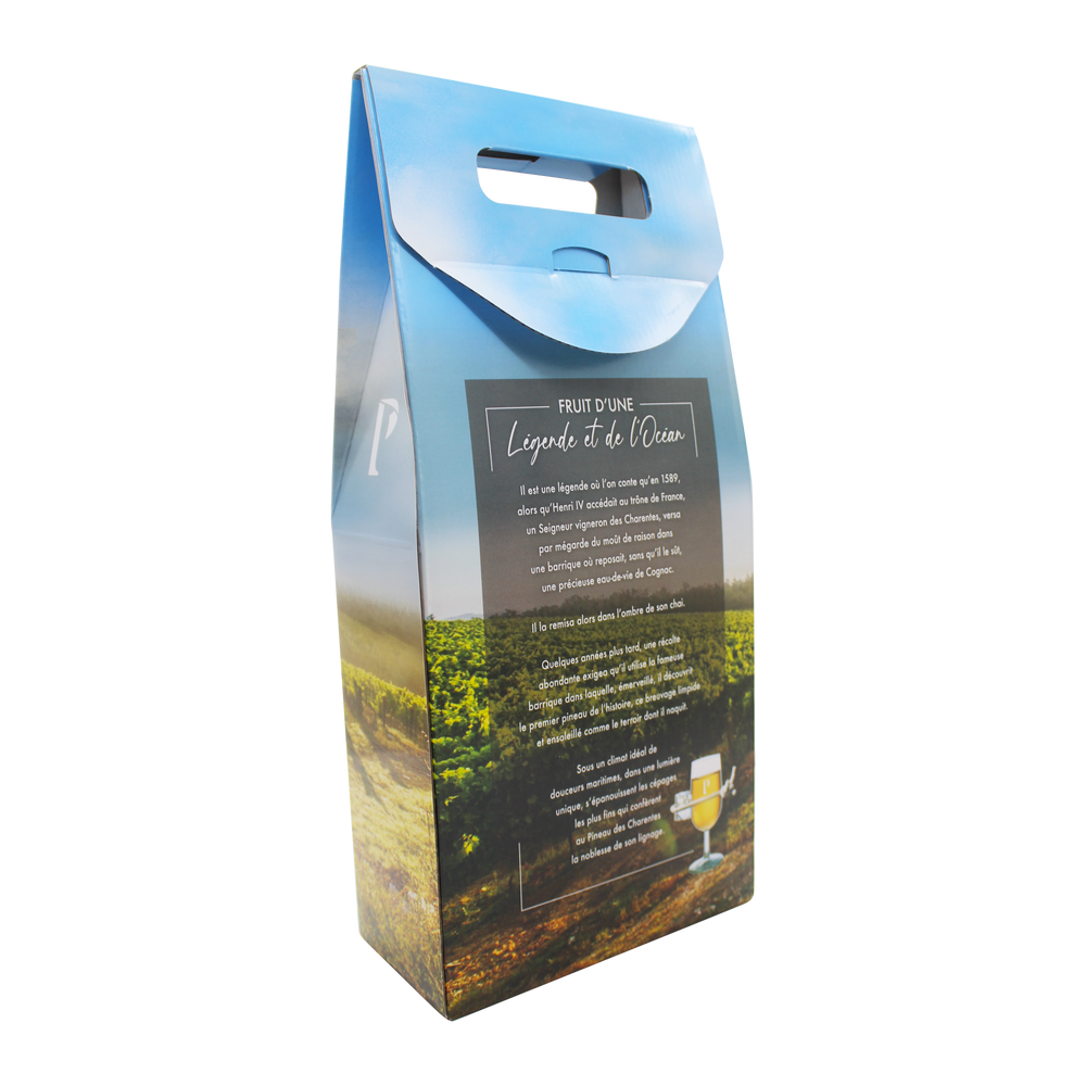 VALISETTE 2 BOUTEILLES PINEAU DES CHARENTES TERRE & OCEAN