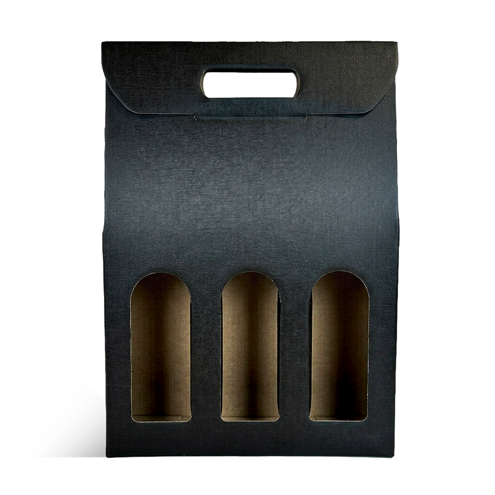 VALISETTE NOIR 3 BOUTEILLES + FENETRE