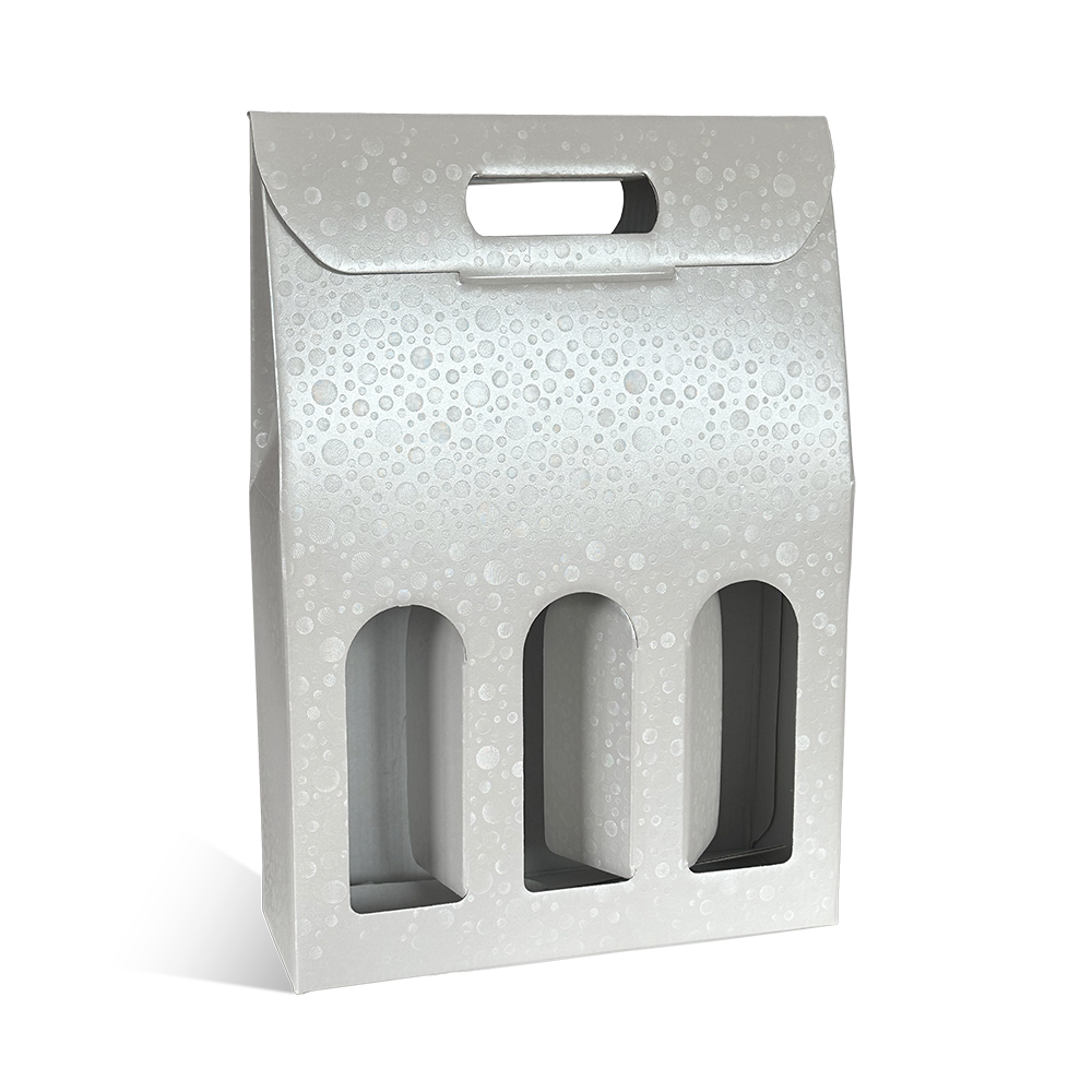 VALISETTE 3 BOUTEILLES BLANC SFERE + FENETRE