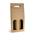 VALISETTE 2 BOUTEILLES KRAFT+FENETRE