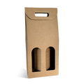 VALISETTE 2 BOUTEILLES KRAFT+FENETRE