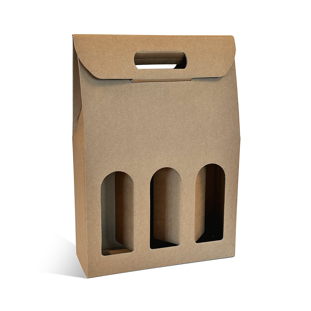 VALISETTE 3 BOUTEILLES KRAFT