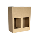 ETUI 2 BOUTEILLES NOCTURNE KRAFT AVEC FENETRE