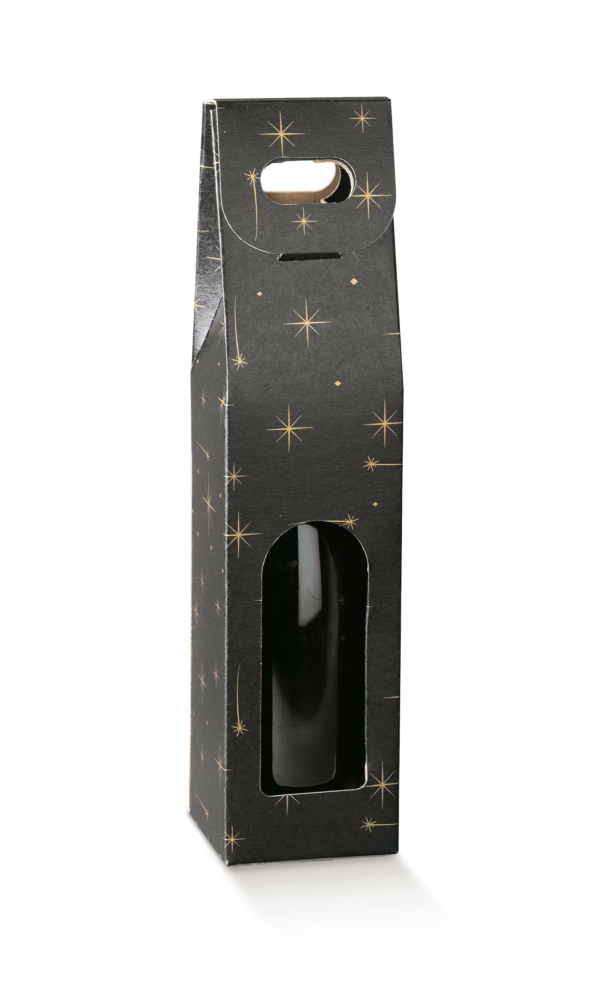 VALISETTE 1 BOUTEILLE NOIR ETOILES + FENETRE