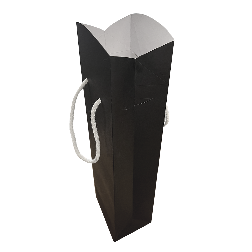 SAC ETUI 1 BOUTEILLE NOIR/BLANC