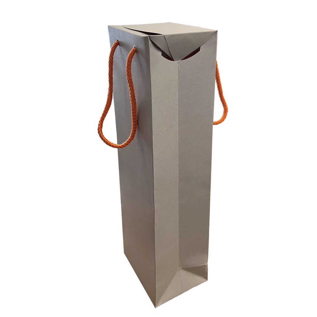SAC ETUI 1 BOUTEILLE GRIS/ORANGE