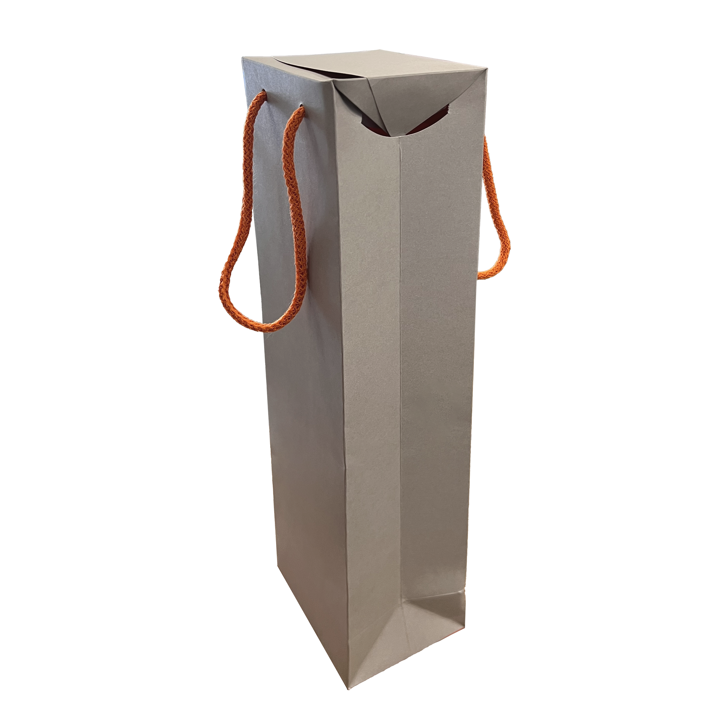 SAC ETUI 1 BOUTEILLE GRIS/ORANGE