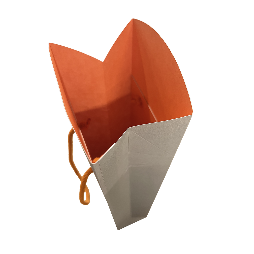 SAC ETUI 1 BOUTEILLE GRIS/ORANGE