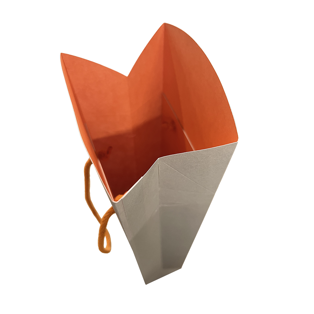 SAC ETUI 1 BOUTEILLE GRIS/ORANGE