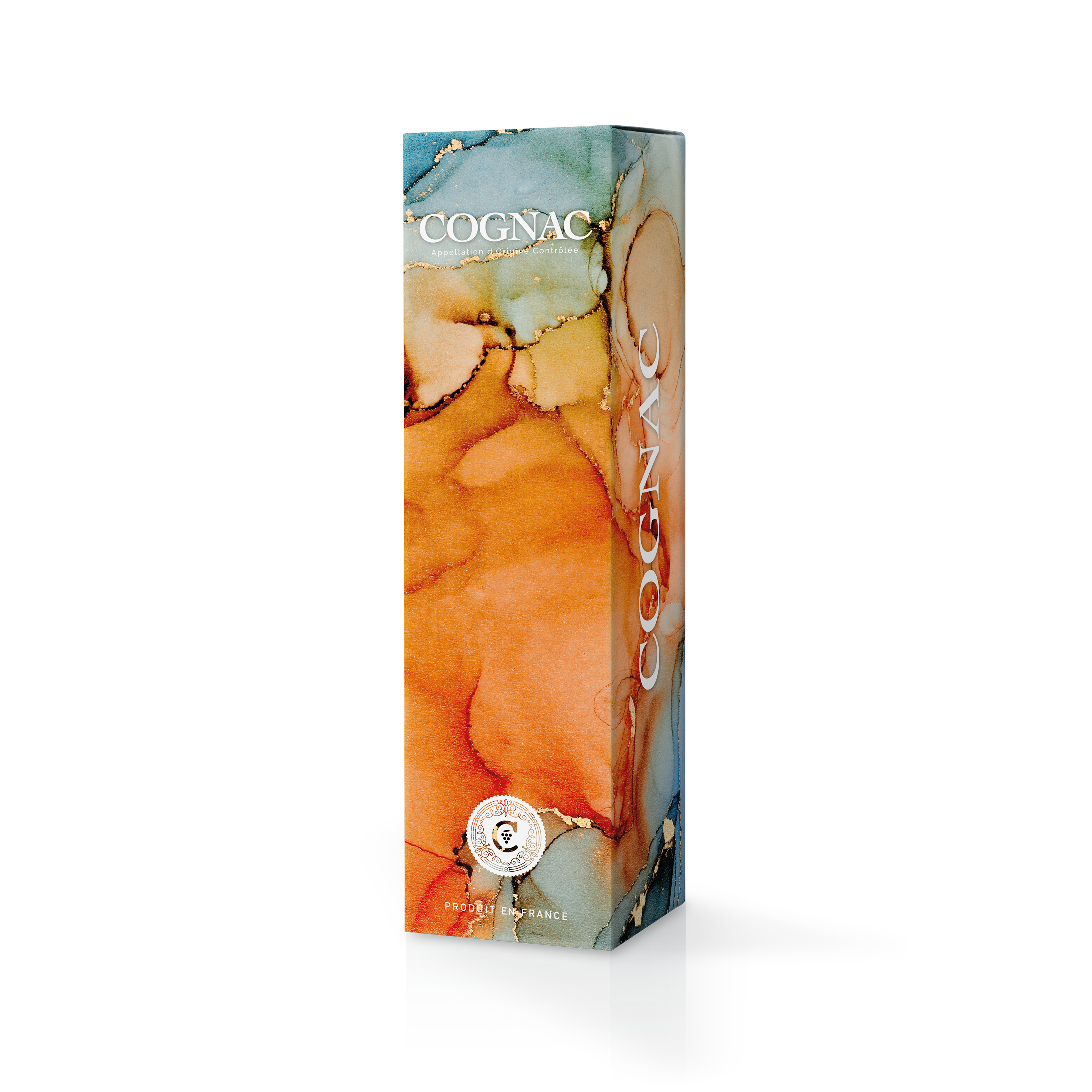 ETUI 1 BOUTEILLE MARBRE