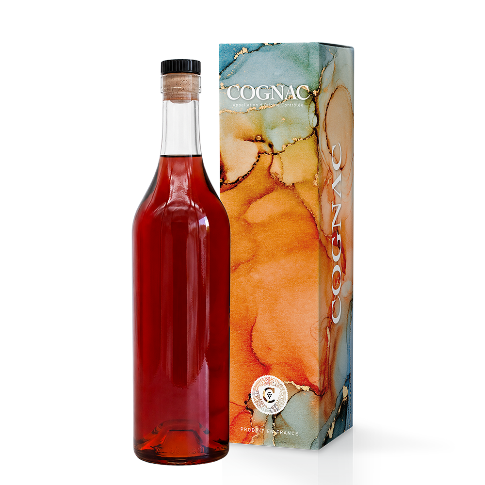 ETUI 1 BOUTEILLE MARBRE