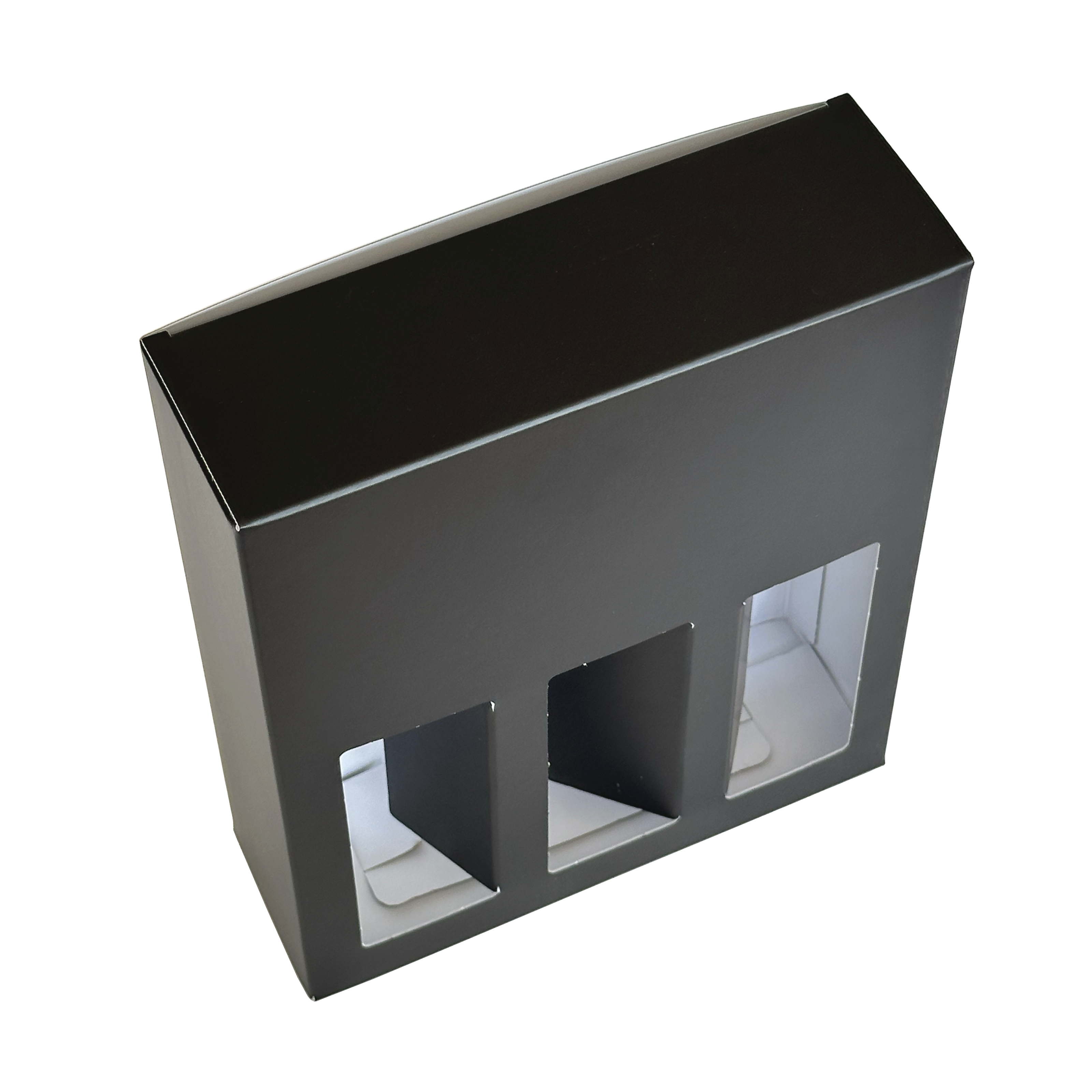 ETUI NOIR 3 BOUTEILLES MILLENIUM 20CL AVEC 3 FENETRES