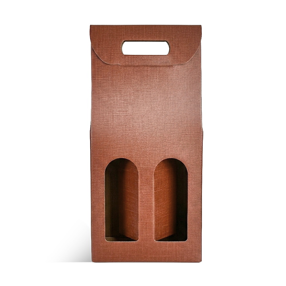 VALISETTE 2 BOUTEILLES CUIVRE + FENETRE