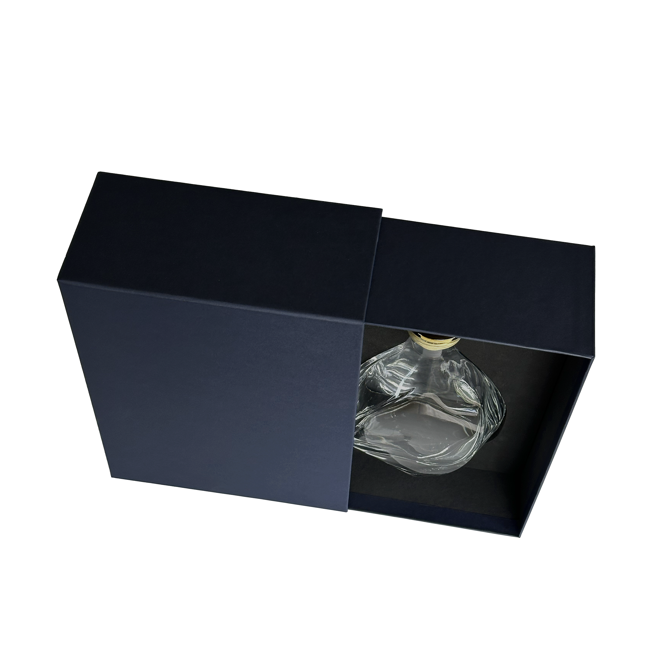 PACK COFFRET TIROIR BLEU AVEC CALE FORMAT CARAFE LISZT