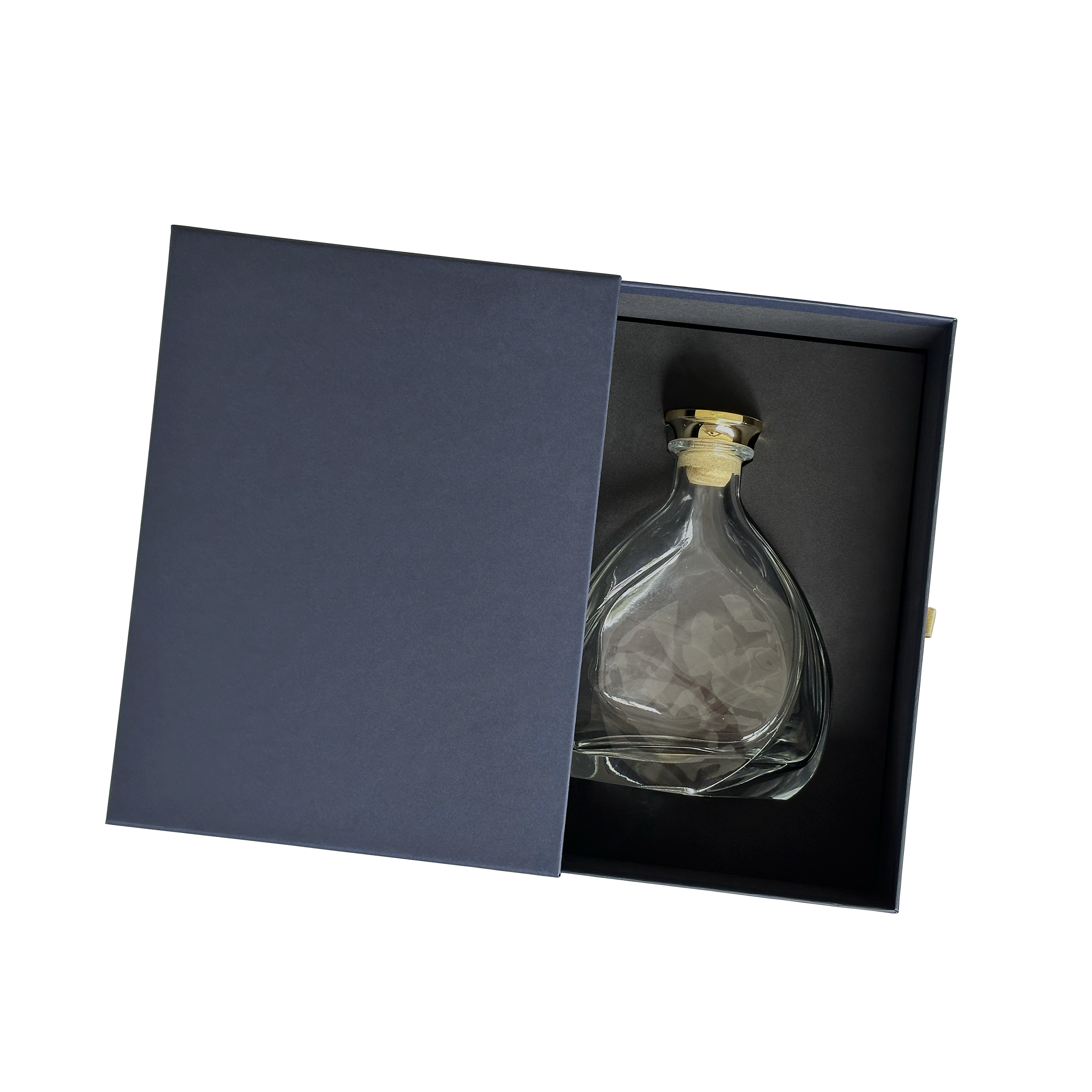 PACK COFFRET TIROIR BLEU AVEC CALE FORMAT CARAFE LISZT