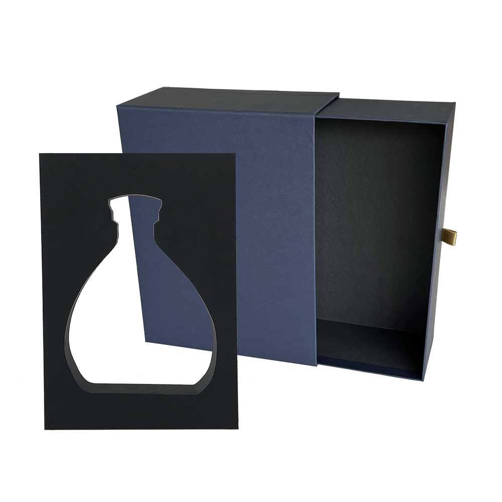 PACK COFFRET TIROIR BLEU AVEC CALE FORMAT CARAFE LISZT
