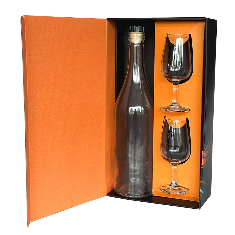 PACK COFFRET "BOREAL" 1 BOUTEILLE 75CL ET 2 VERRES