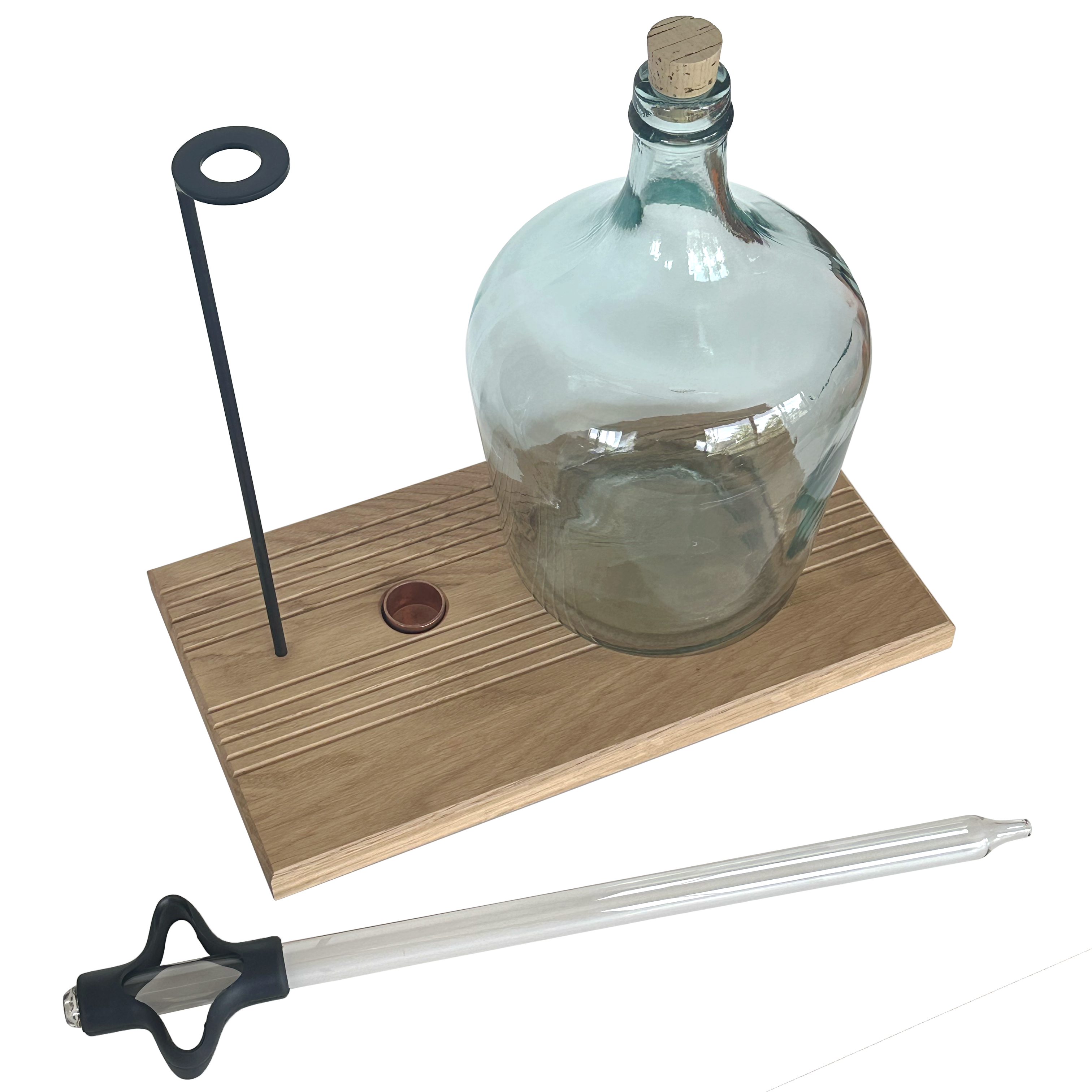 DAME JEANNE 4L ET SON SET DE SERVICE