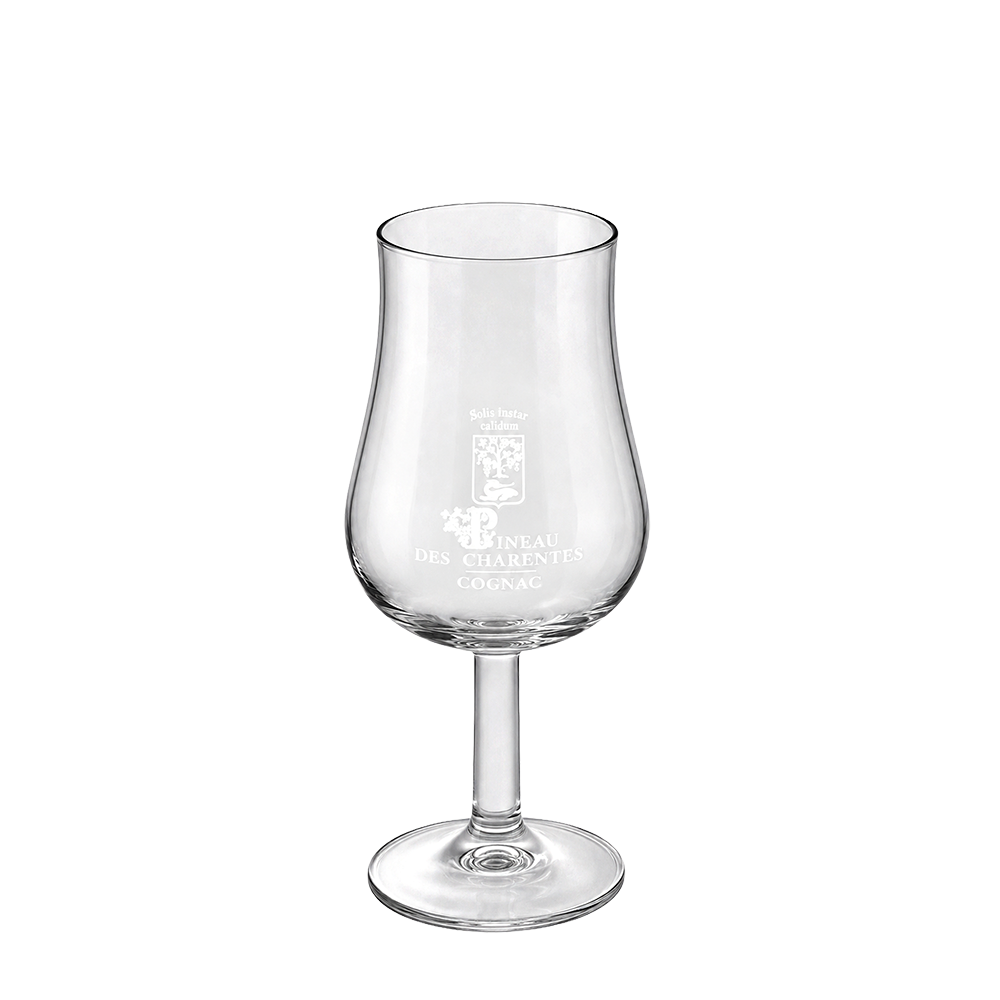 VERRE TULIPE IMPRIME PINEAU COGNAC 13 CL