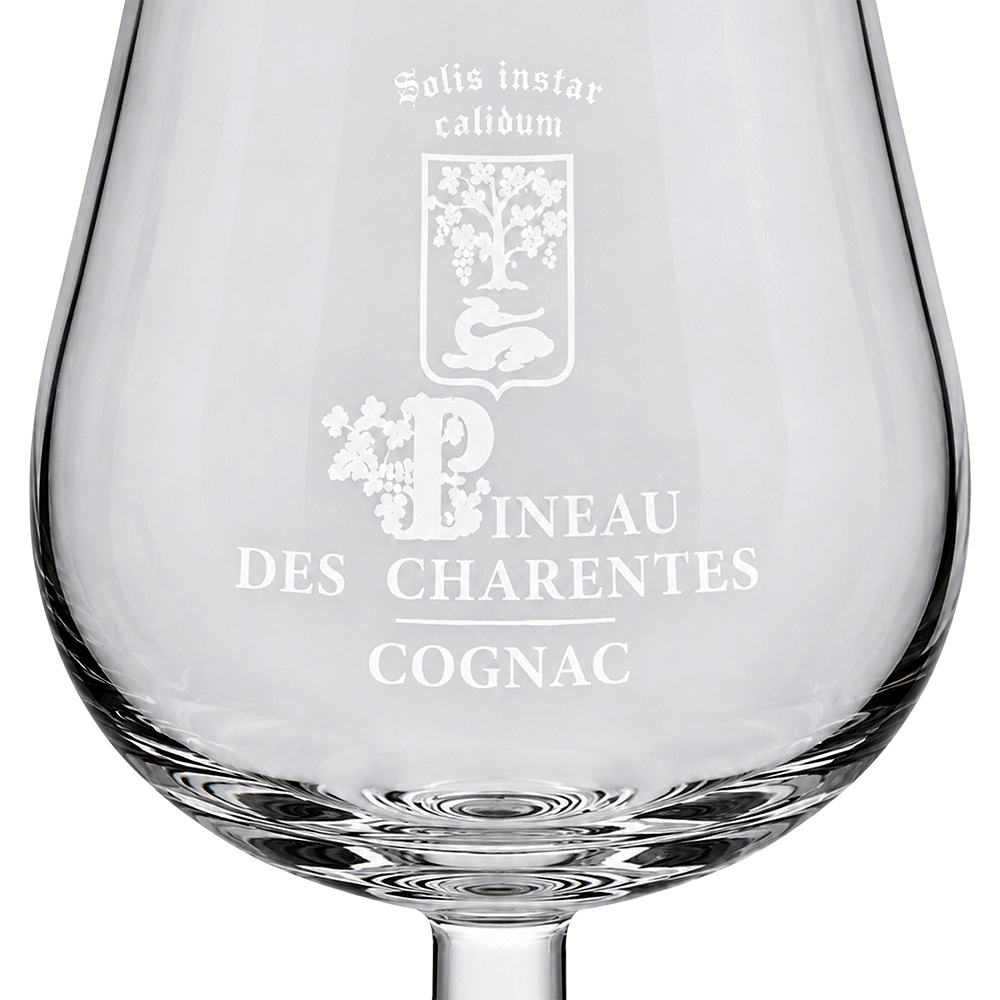 VERRE TULIPE IMPRIME PINEAU COGNAC 13 CL