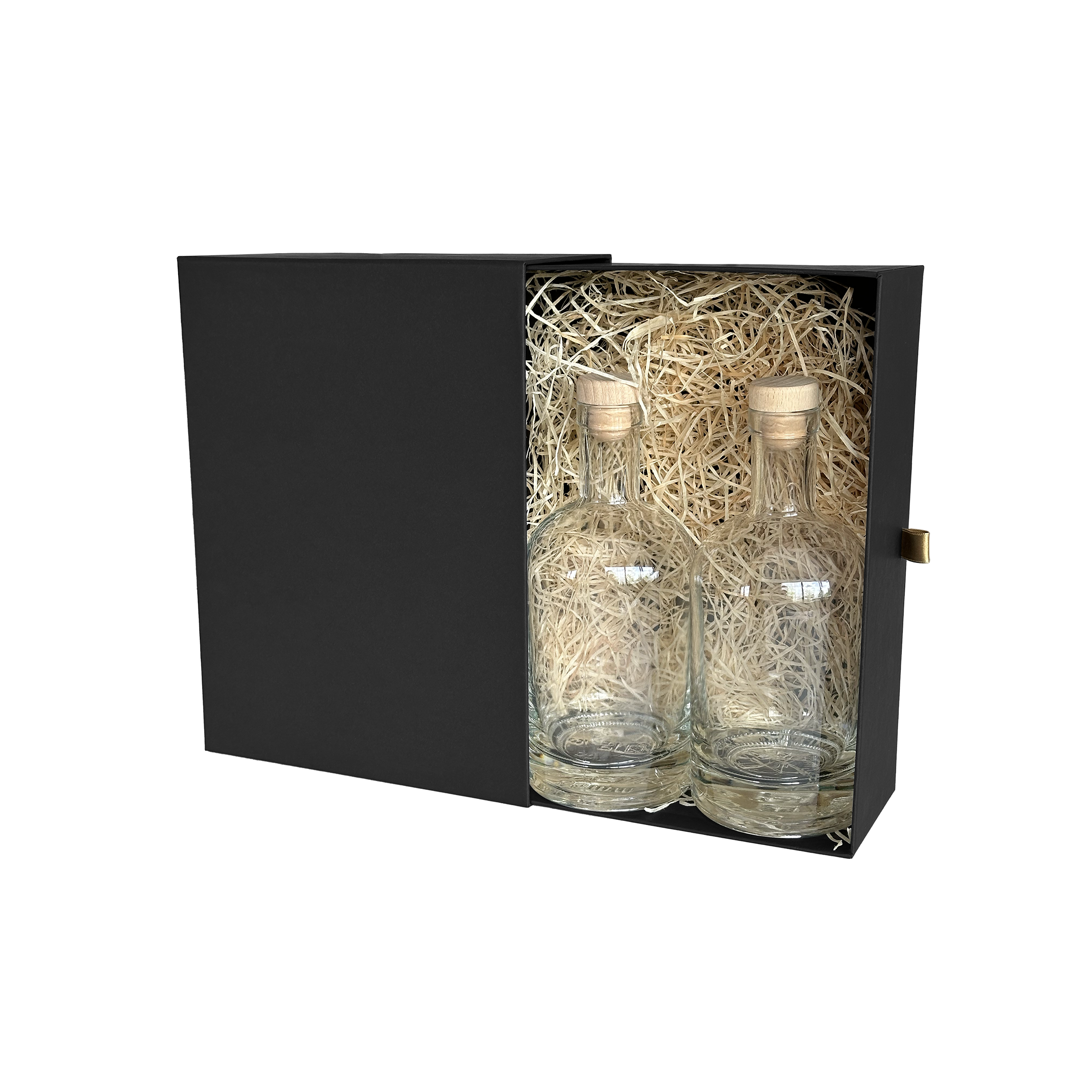 COFFRET TIROIR CARAFE NOIR