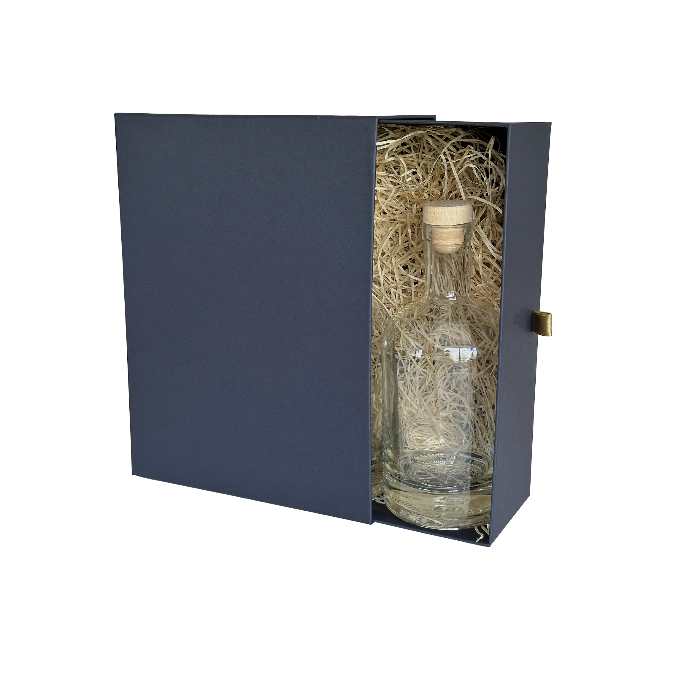 COFFRET TIROIR CARAFE BLEU
