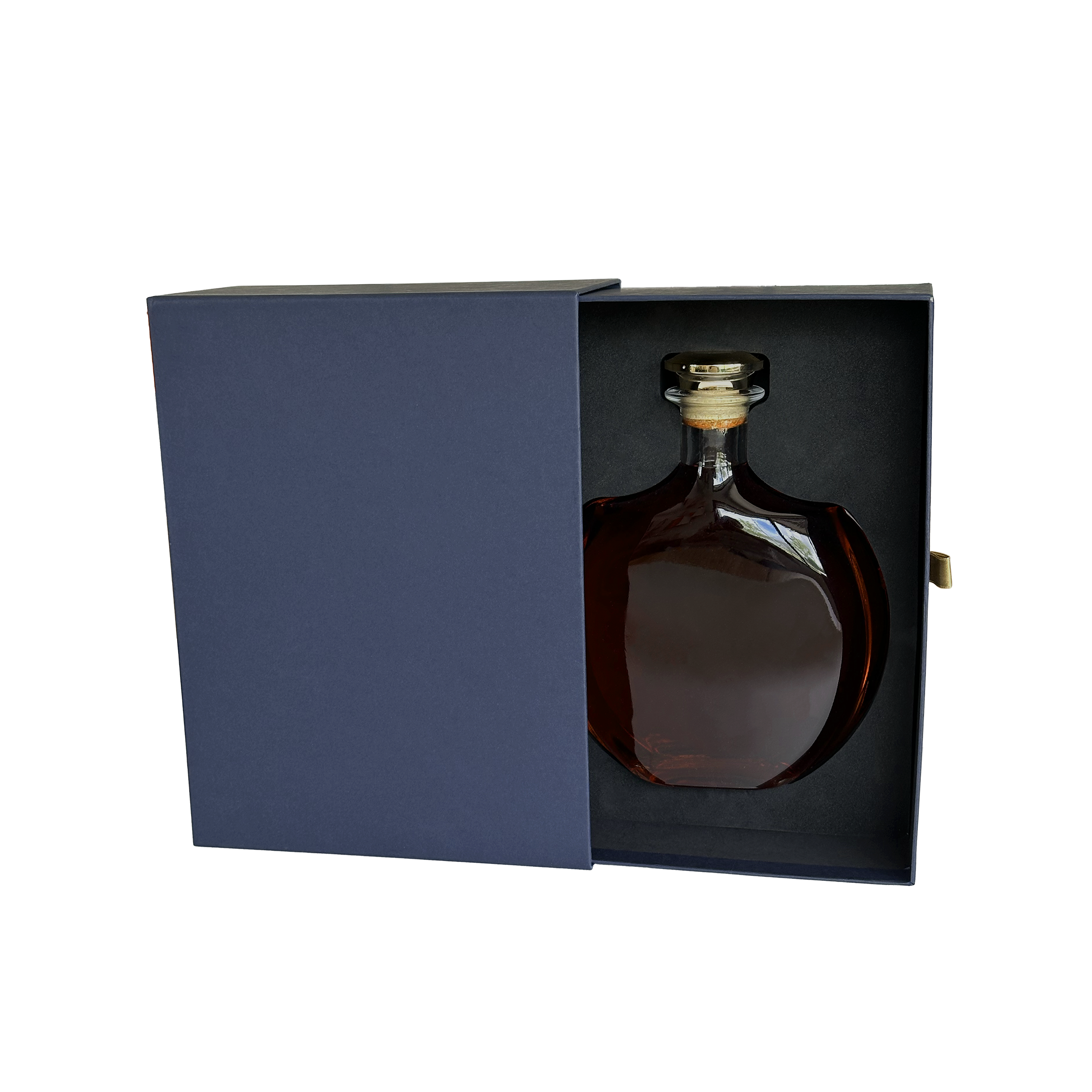 PACK COFFRET TIROIR BLEU AVEC CALE FORMAT CARAFE HÉLIANTHE