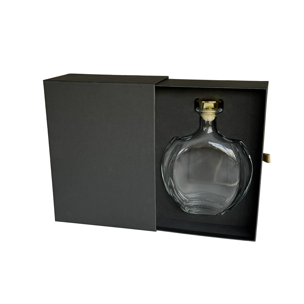 PACK COFFRET TIROIR NOIR AVEC CALE FORMAT CARAFE HÉLIANTHE
