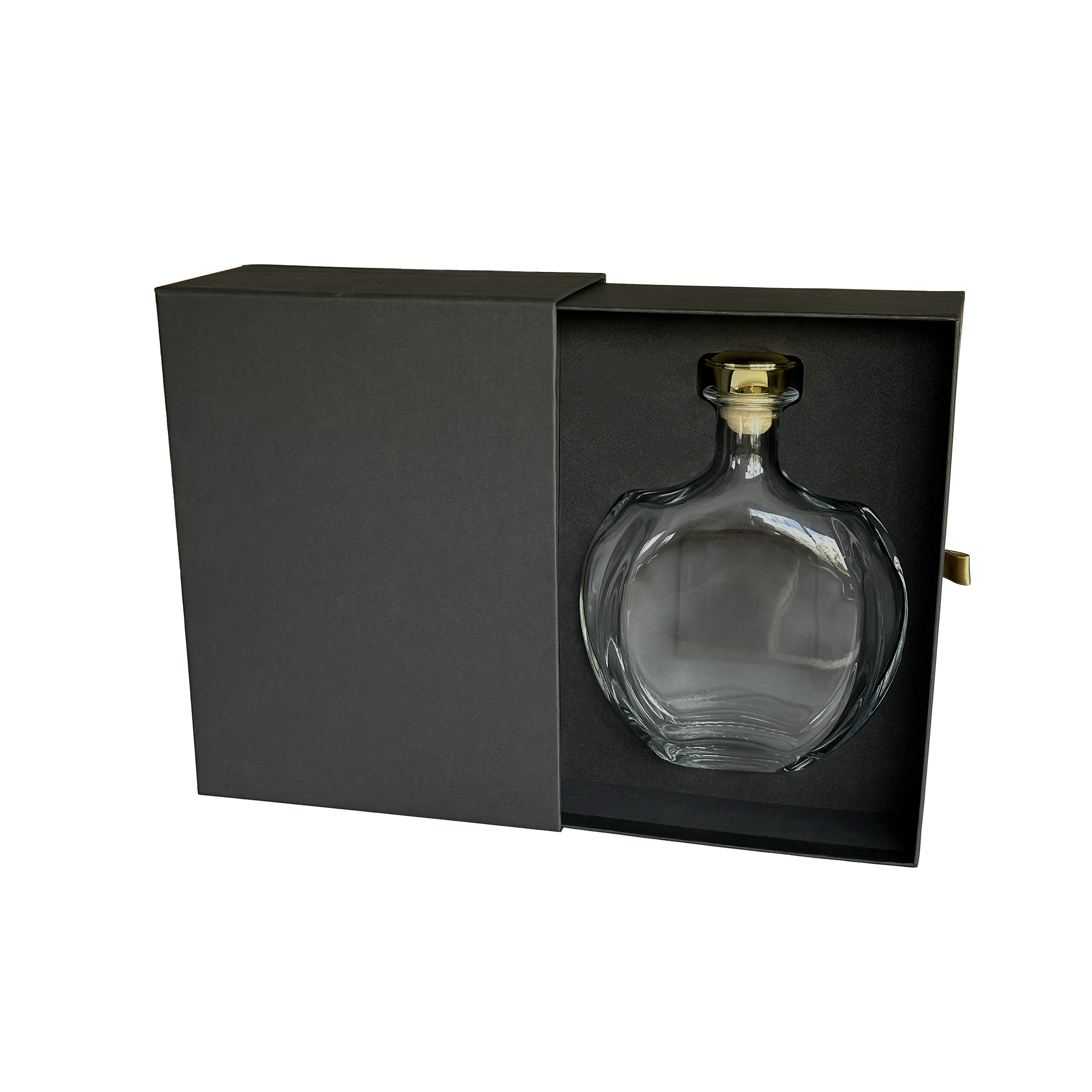 PACK COFFRET TIROIR NOIR AVEC CALE FORMAT CARAFE HÉLIANTHE