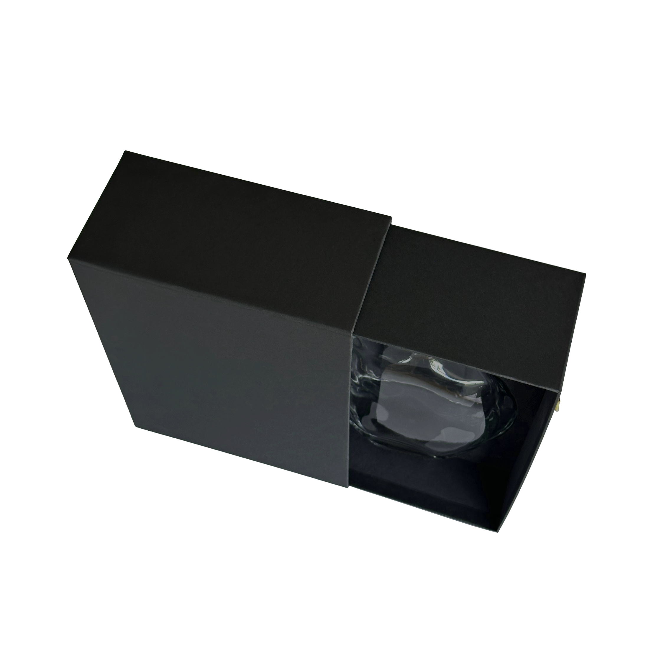 PACK COFFRET TIROIR NOIR AVEC CALE FORMAT CARAFE HÉLIANTHE