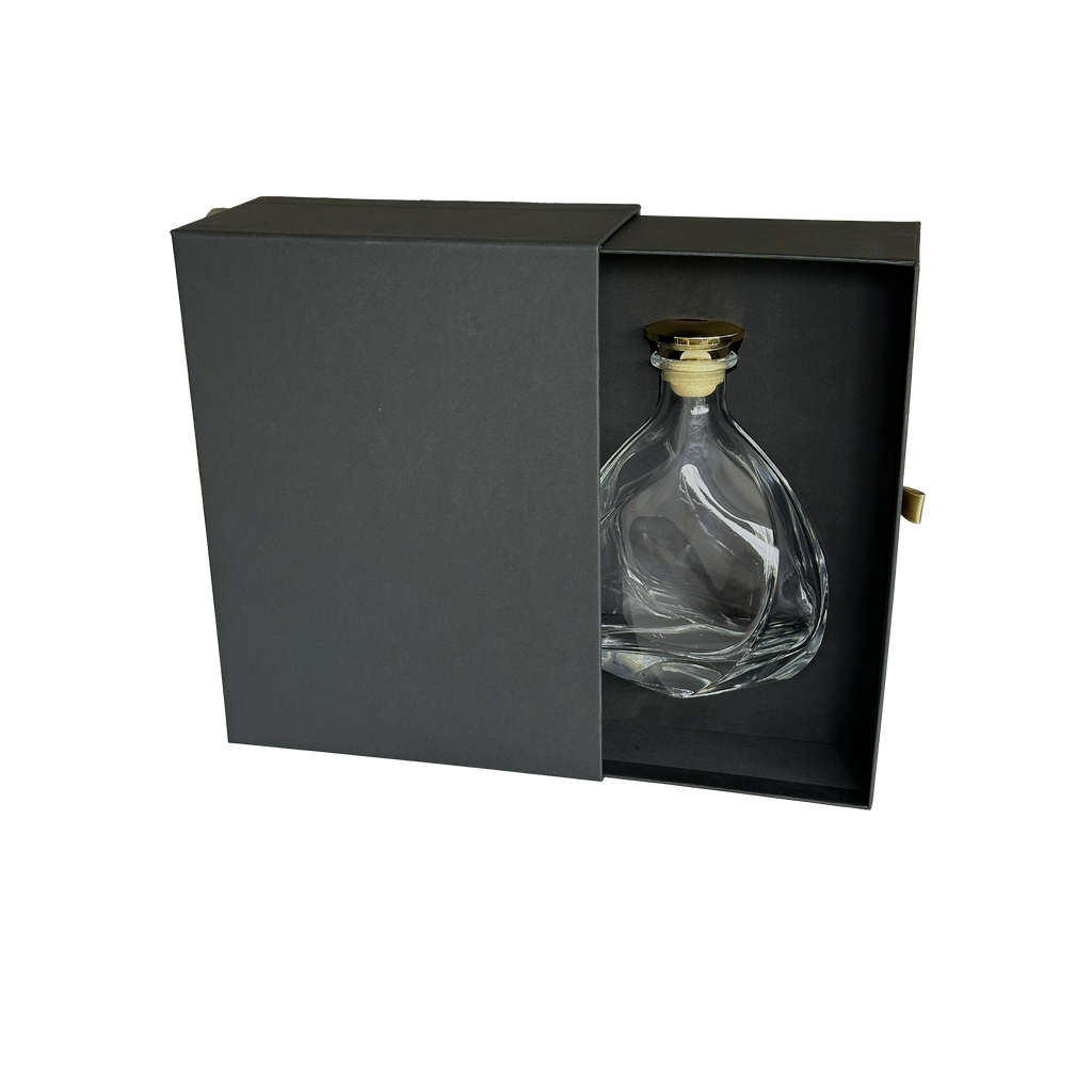 PACK COFFRET TIROIR NOIR AVEC CALE FORMAT CARAFE LISZT