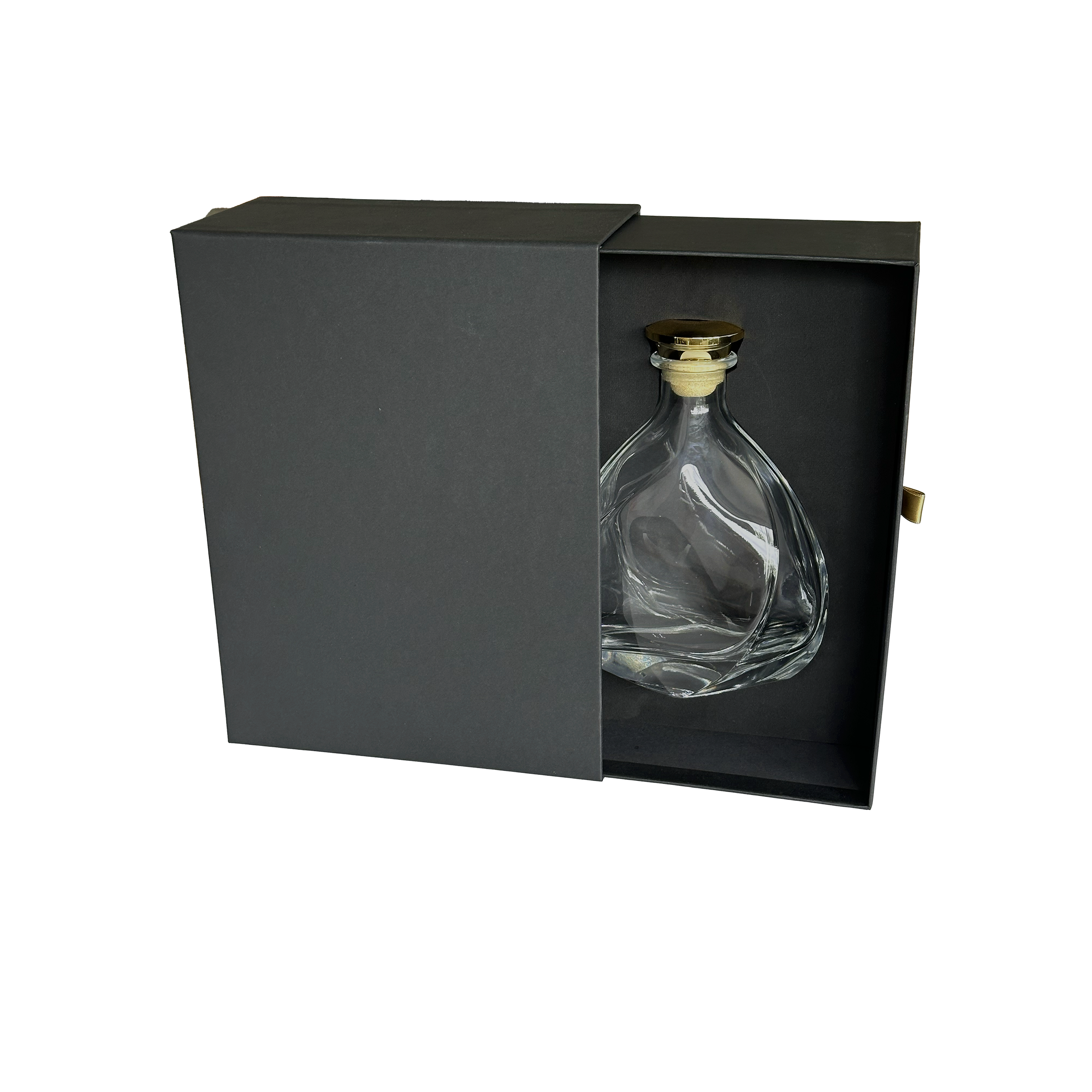 PACK COFFRET TIROIR NOIR AVEC CALE FORMAT CARAFE LISZT