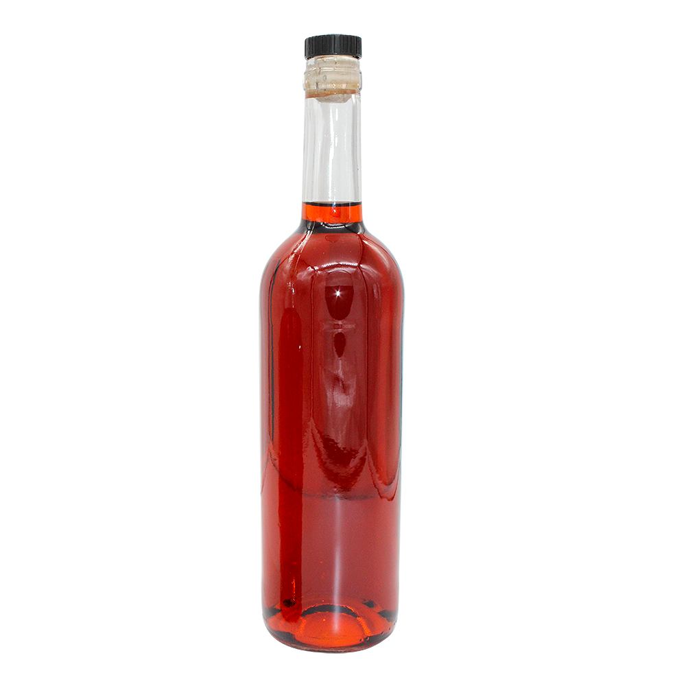 Bouteille bordelaise transparente 75 cl