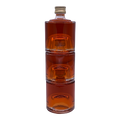 Bouteille empilable ronde 5 cl par 3