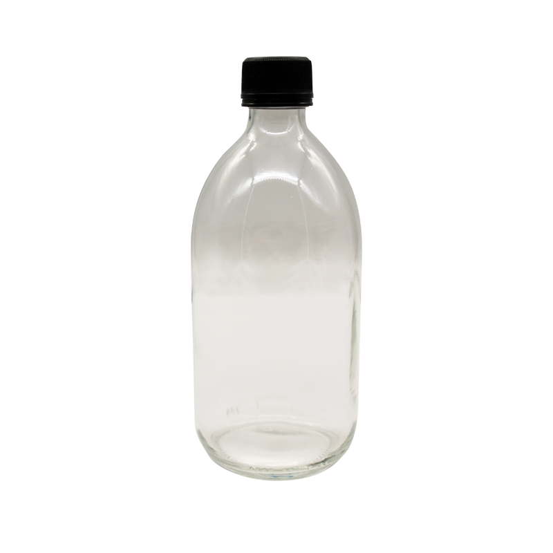Flacon en verre de 200 ml avec bec verseur PP28