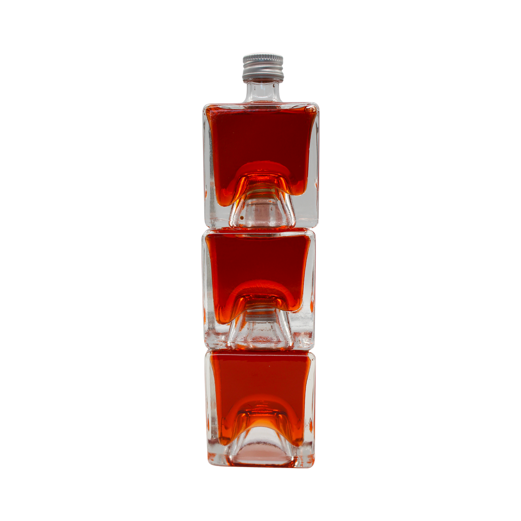 Bouteille empilable carrée de 5 CL