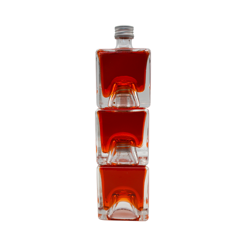 Bouteille empilable carrée de 5 CL