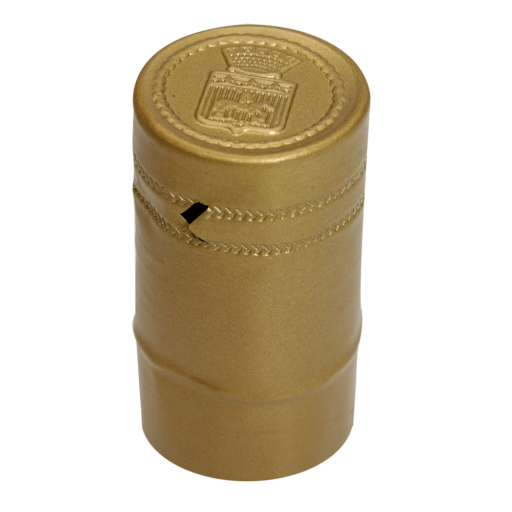 Capsule étain or blason 27.2x55mm