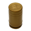 Capsule étain or filet noir blason